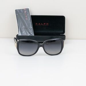 Ralph Lauren RA 5138 Sunglasses Black w/polarized gradient lenses, case + Cloth